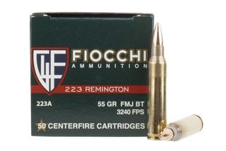 50 rounds of .223 Remington ammunition for range training and plinking.